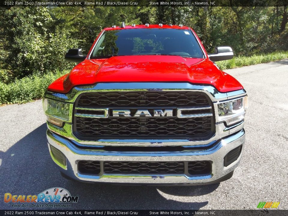 2022 Ram 2500 Tradesman Crew Cab 4x4 Flame Red / Black/Diesel Gray Photo #3