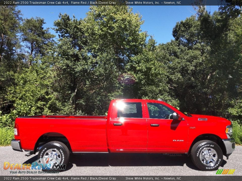 2022 Ram 2500 Tradesman Crew Cab 4x4 Flame Red / Black/Diesel Gray Photo #5