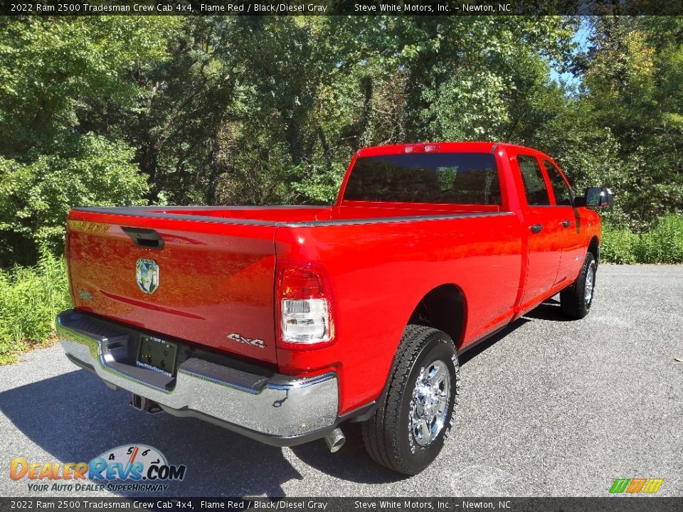 2022 Ram 2500 Tradesman Crew Cab 4x4 Flame Red / Black/Diesel Gray Photo #6