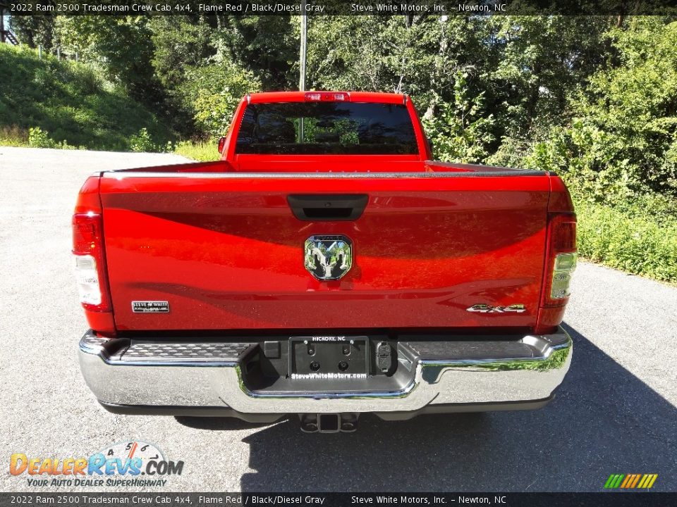 2022 Ram 2500 Tradesman Crew Cab 4x4 Flame Red / Black/Diesel Gray Photo #7