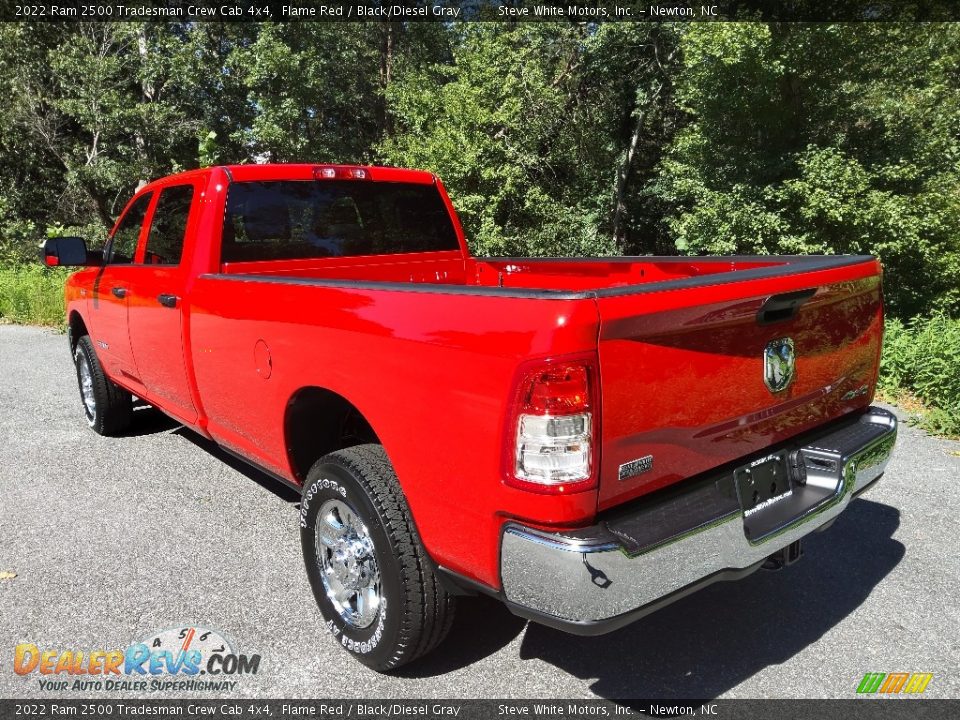 2022 Ram 2500 Tradesman Crew Cab 4x4 Flame Red / Black/Diesel Gray Photo #9