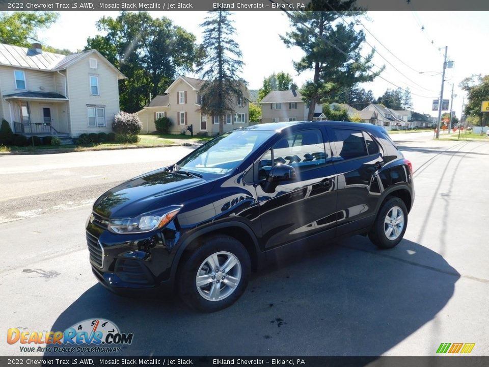 2022 Chevrolet Trax LS AWD Mosaic Black Metallic / Jet Black Photo #7