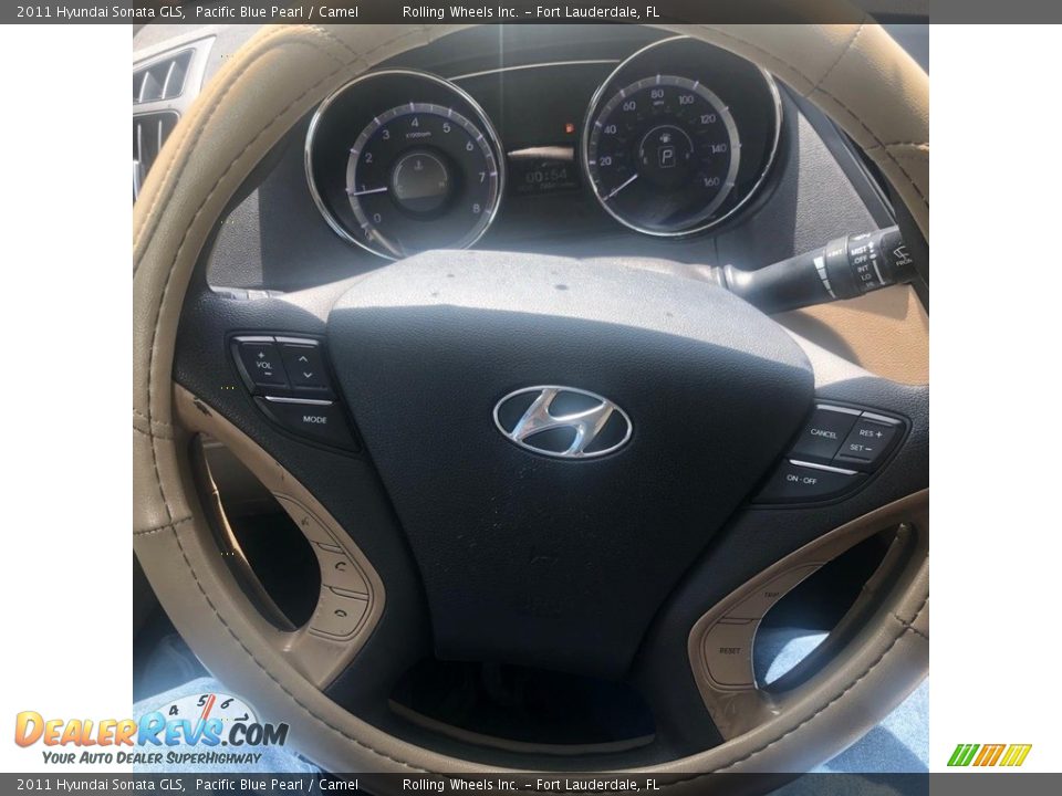 2011 Hyundai Sonata GLS Pacific Blue Pearl / Camel Photo #6