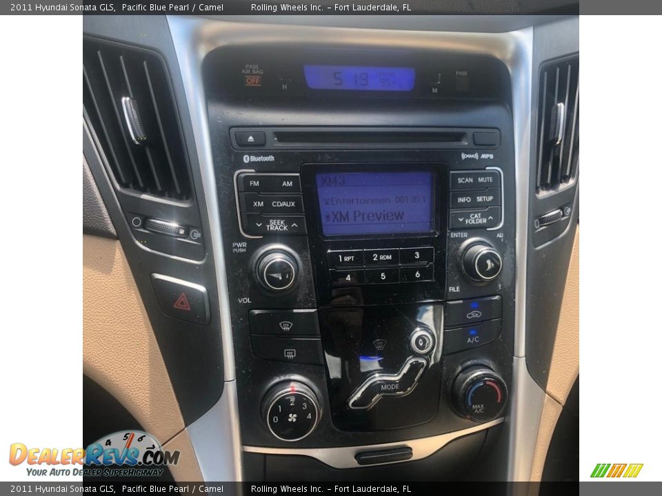 2011 Hyundai Sonata GLS Pacific Blue Pearl / Camel Photo #8