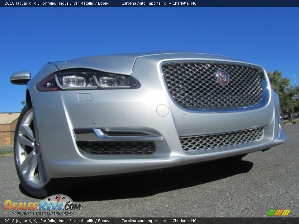 2018 Jaguar XJ XJL Portfolio Indus Silver Metallic / Ebony Photo #2