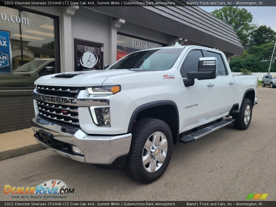 2022 Chevrolet Silverado 2500HD LTZ Crew Cab 4x4 Summit White / Gideon/Very Dark Atmosphere Photo #2