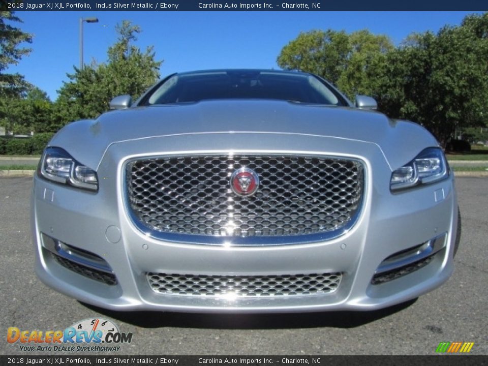 2018 Jaguar XJ XJL Portfolio Indus Silver Metallic / Ebony Photo #4