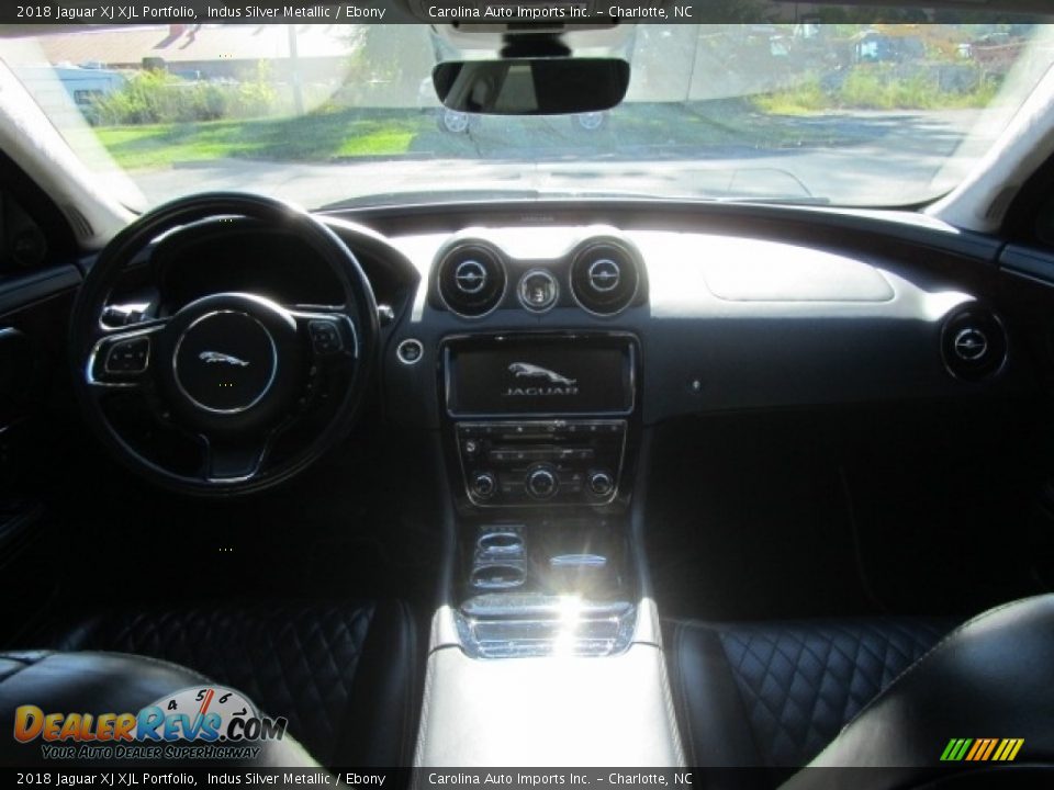2018 Jaguar XJ XJL Portfolio Indus Silver Metallic / Ebony Photo #13
