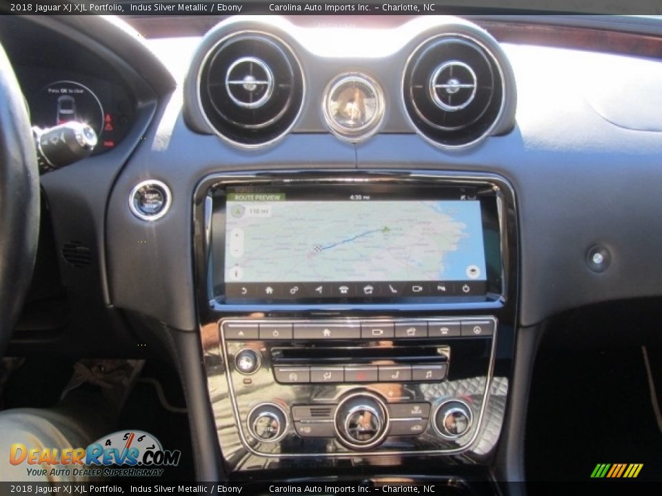 2018 Jaguar XJ XJL Portfolio Indus Silver Metallic / Ebony Photo #16