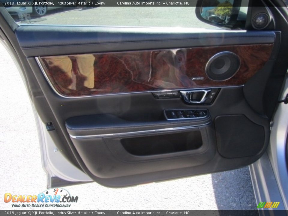 2018 Jaguar XJ XJL Portfolio Indus Silver Metallic / Ebony Photo #18