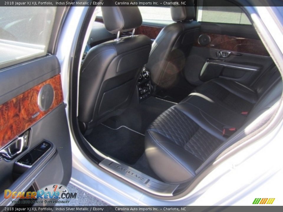 2018 Jaguar XJ XJL Portfolio Indus Silver Metallic / Ebony Photo #20