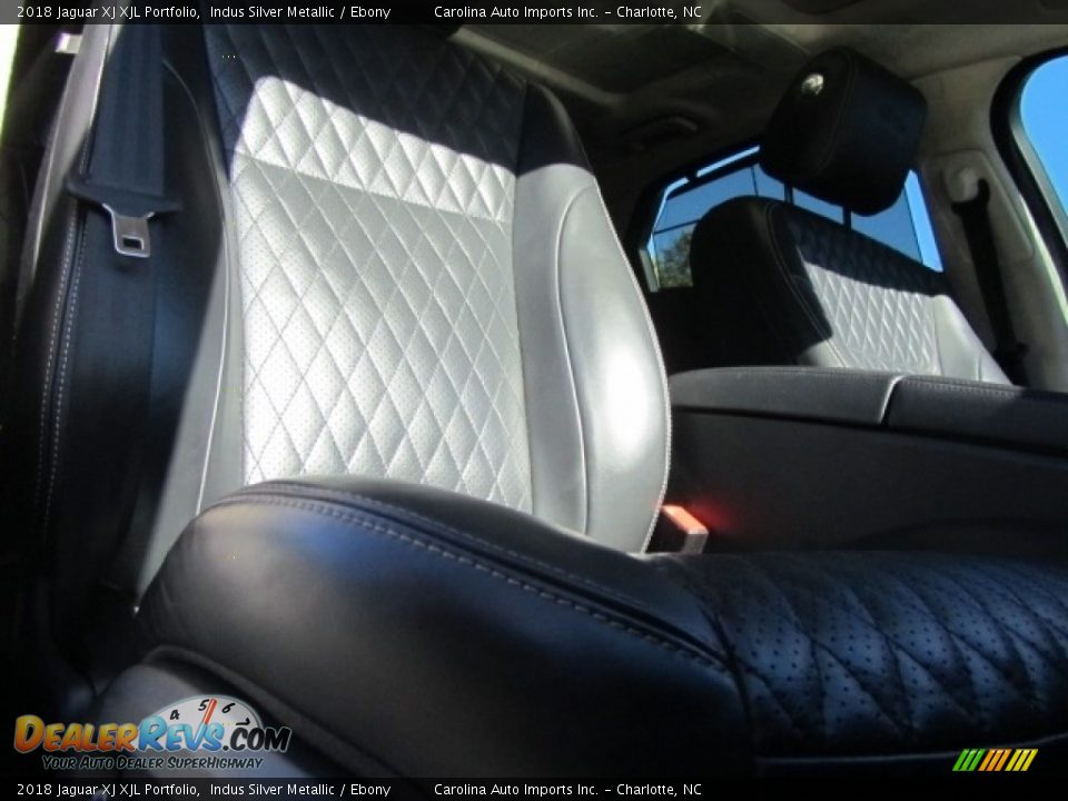 2018 Jaguar XJ XJL Portfolio Indus Silver Metallic / Ebony Photo #21