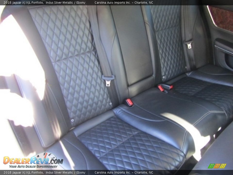 2018 Jaguar XJ XJL Portfolio Indus Silver Metallic / Ebony Photo #24
