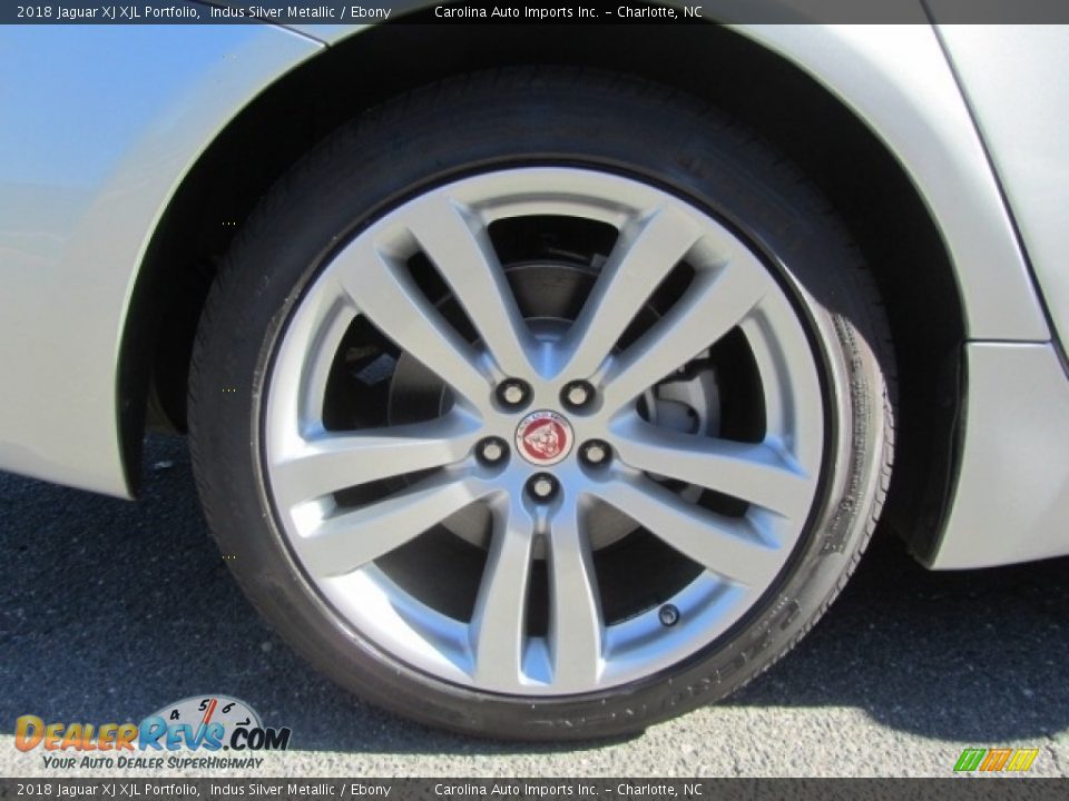 2018 Jaguar XJ XJL Portfolio Indus Silver Metallic / Ebony Photo #26