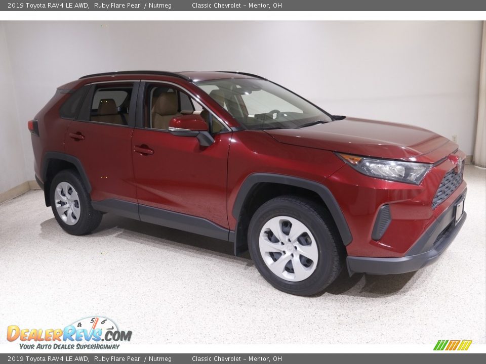 2019 Toyota RAV4 LE AWD Ruby Flare Pearl / Nutmeg Photo #1