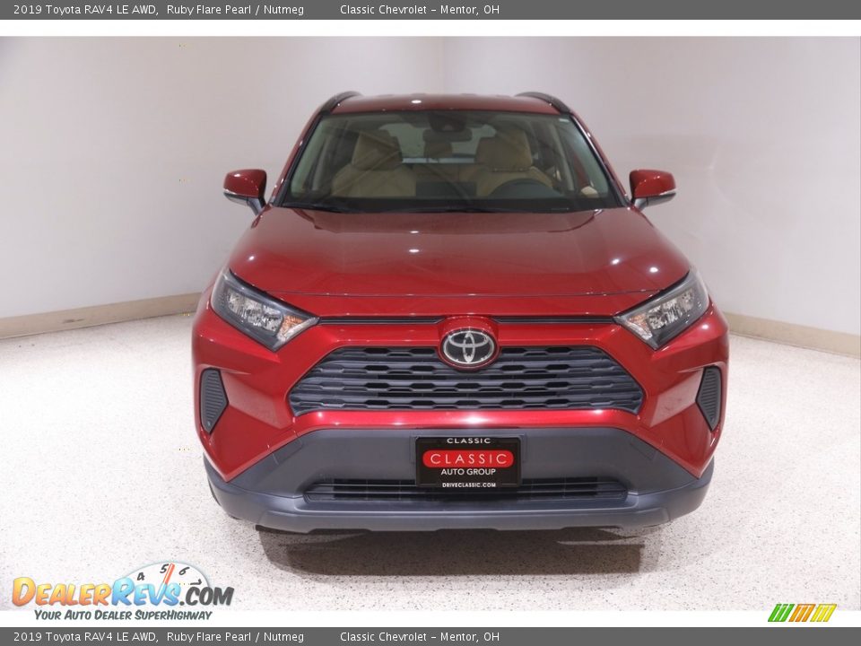 2019 Toyota RAV4 LE AWD Ruby Flare Pearl / Nutmeg Photo #2