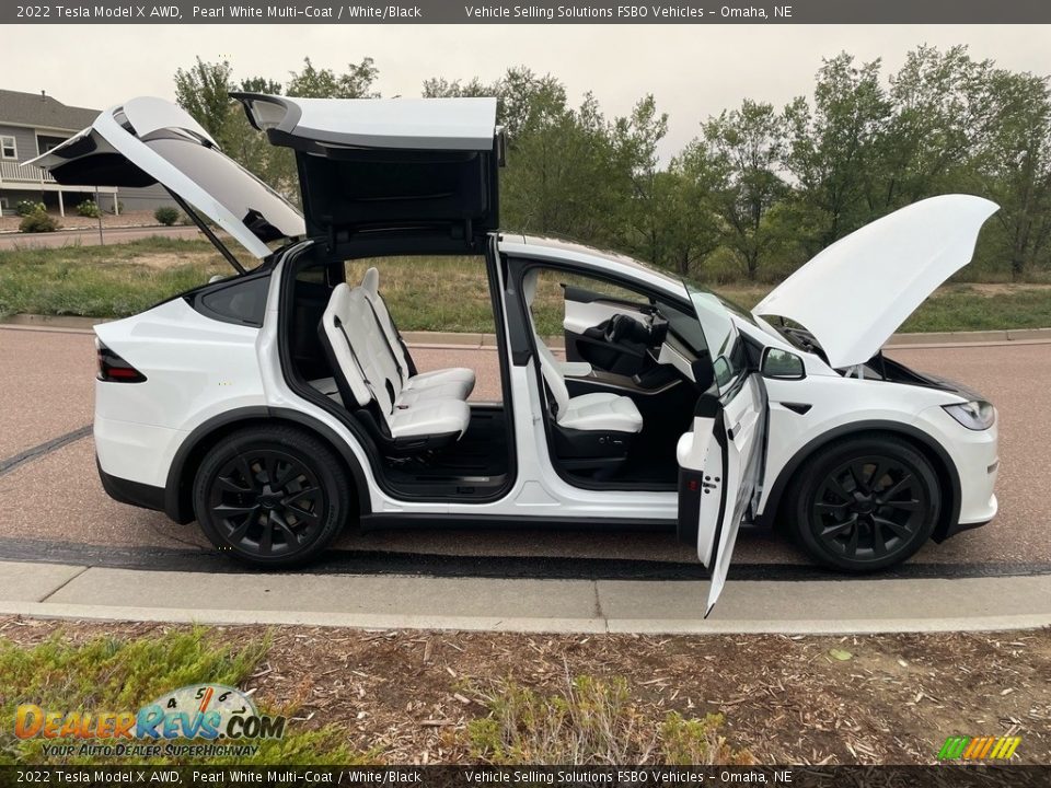 Pearl White Multi-Coat 2022 Tesla Model X AWD Photo #2