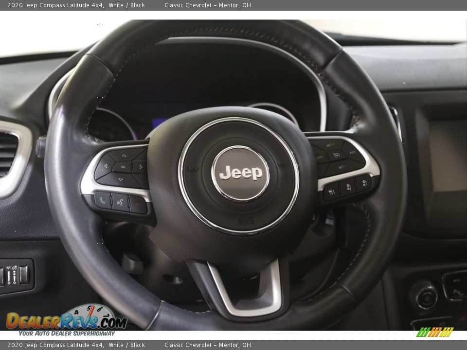 2020 Jeep Compass Latitude 4x4 White / Black Photo #7