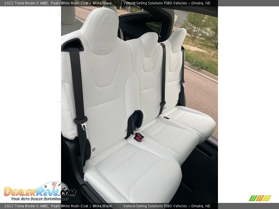 Rear Seat of 2022 Tesla Model X AWD Photo #12