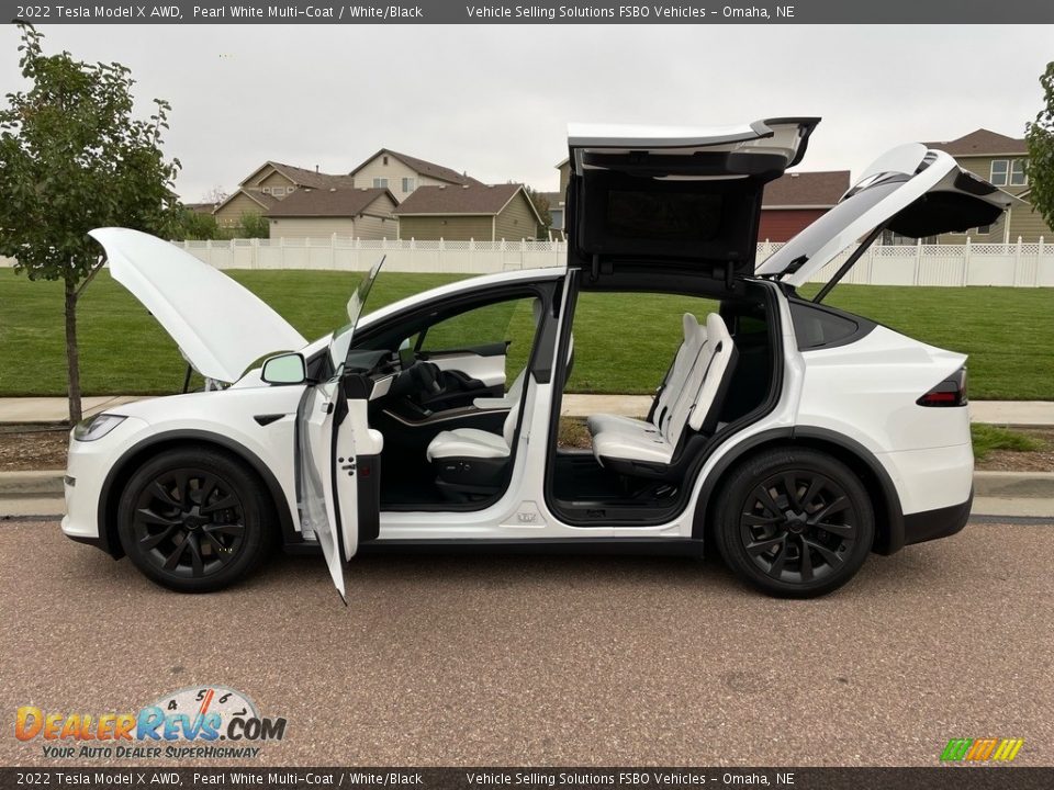Pearl White Multi-Coat 2022 Tesla Model X AWD Photo #16
