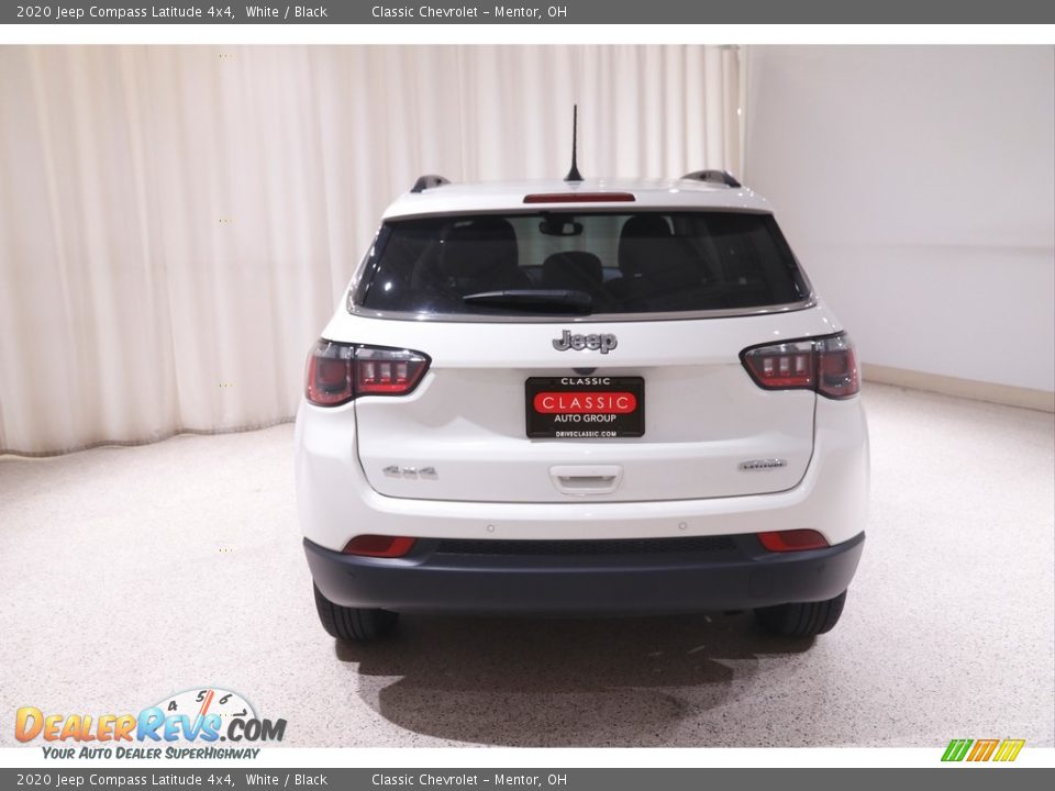 2020 Jeep Compass Latitude 4x4 White / Black Photo #20