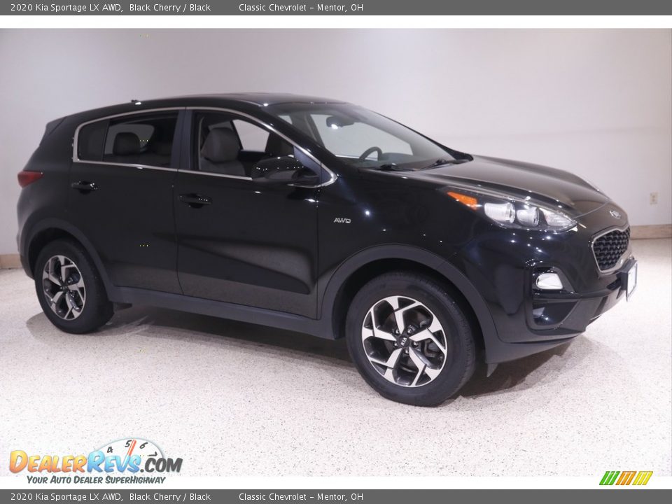 2020 Kia Sportage LX AWD Black Cherry / Black Photo #1