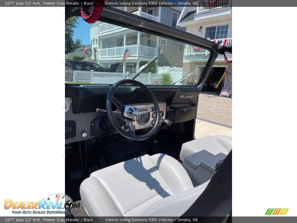 Black Interior - 1977 Jeep CJ7 4x4 Photo #13