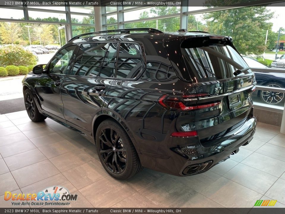 2023 BMW X7 M60i Black Sapphire Metallic / Tartufo Photo #2