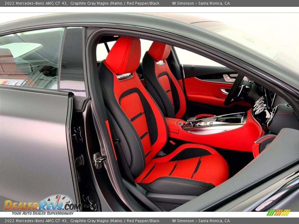 Red Pepper/Black Interior - 2022 Mercedes-Benz AMG GT 43 Photo #5