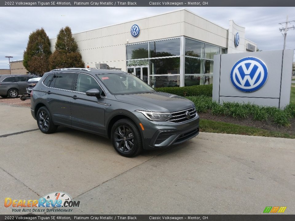 2022 Volkswagen Tiguan SE 4Motion Platinum Gray Metallic / Titan Black Photo #1