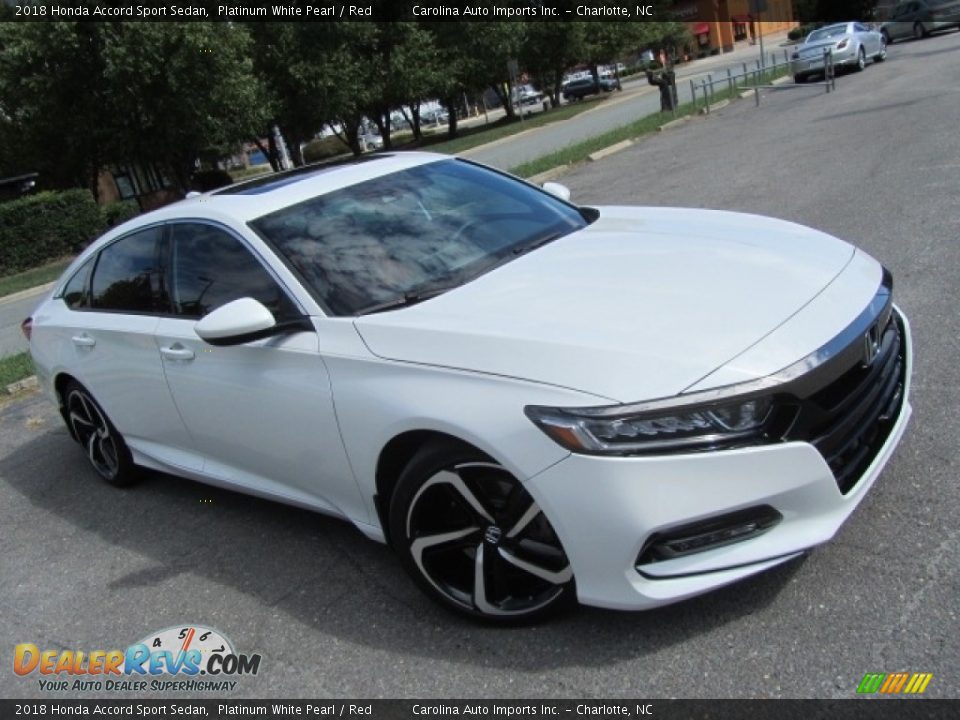 Platinum White Pearl 2018 Honda Accord Sport Sedan Photo #3