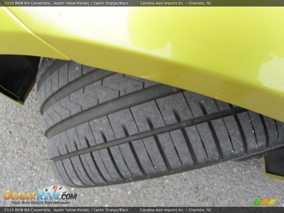 2016 BMW M4 Convertible Austin Yellow Metallic / Sakhir Orange/Black Photo #27
