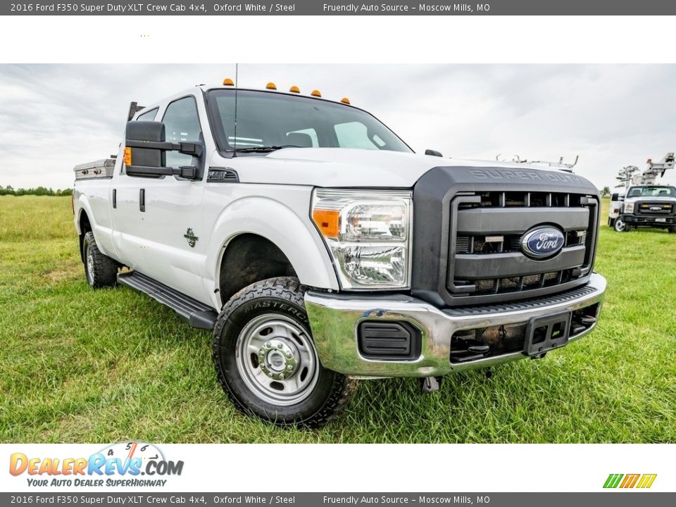 2016 Ford F350 Super Duty XLT Crew Cab 4x4 Oxford White / Steel Photo #1