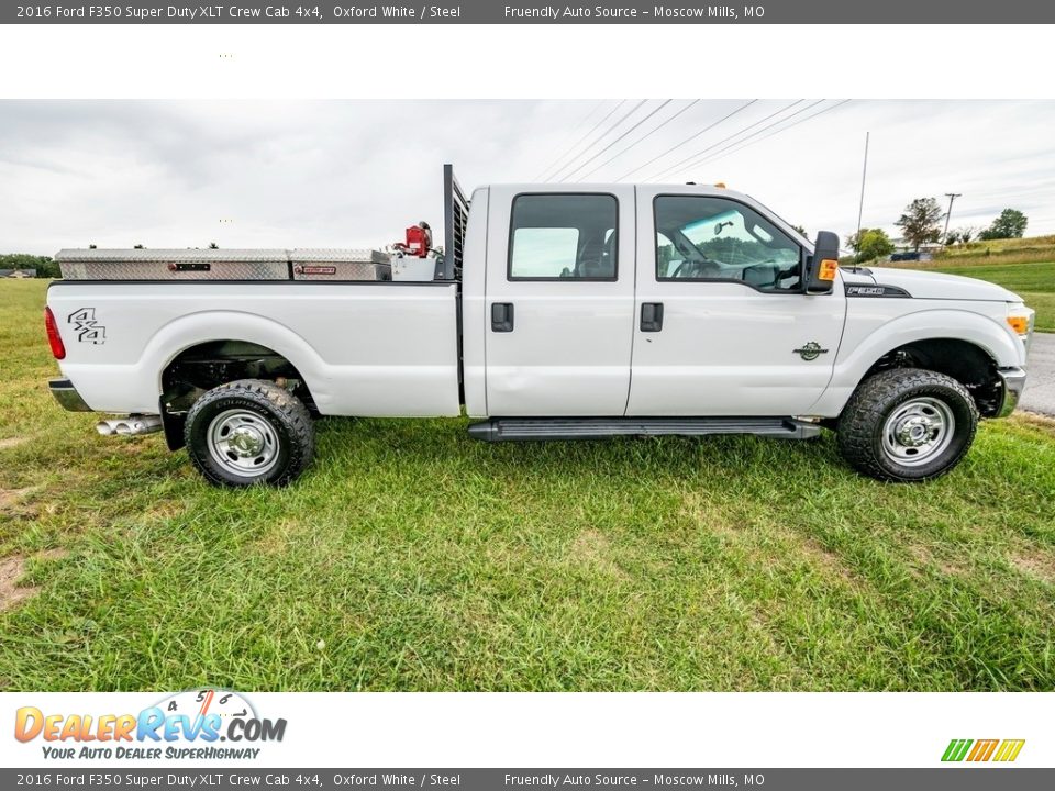 2016 Ford F350 Super Duty XLT Crew Cab 4x4 Oxford White / Steel Photo #3