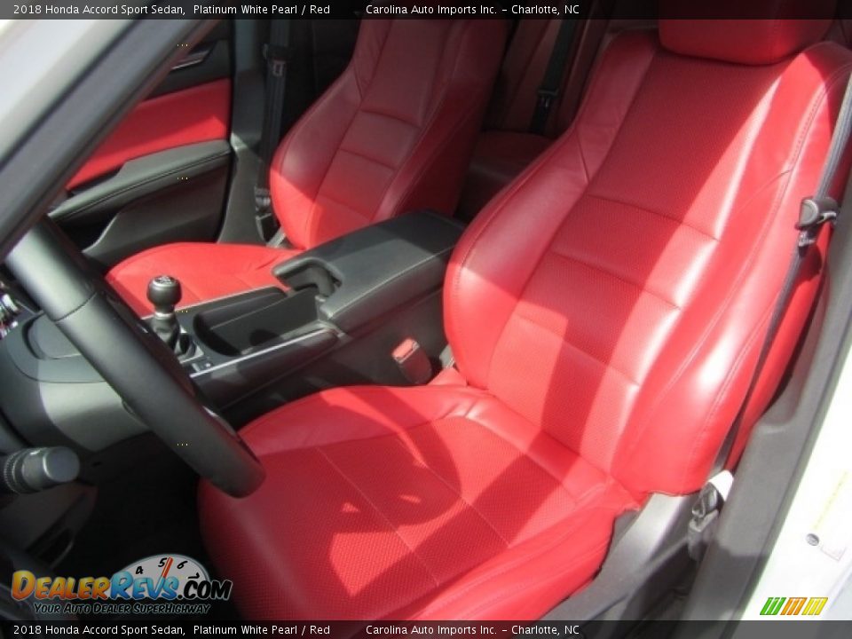 Front Seat of 2018 Honda Accord Sport Sedan Photo #19