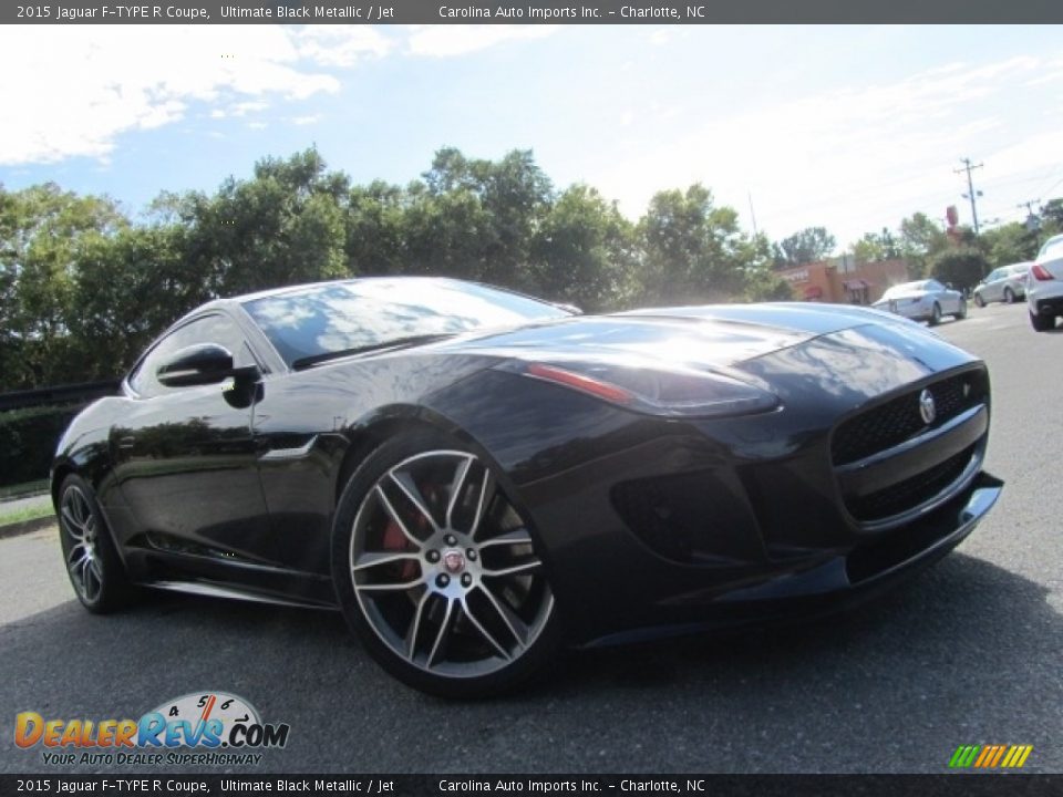 2015 Jaguar F-TYPE R Coupe Ultimate Black Metallic / Jet Photo #1