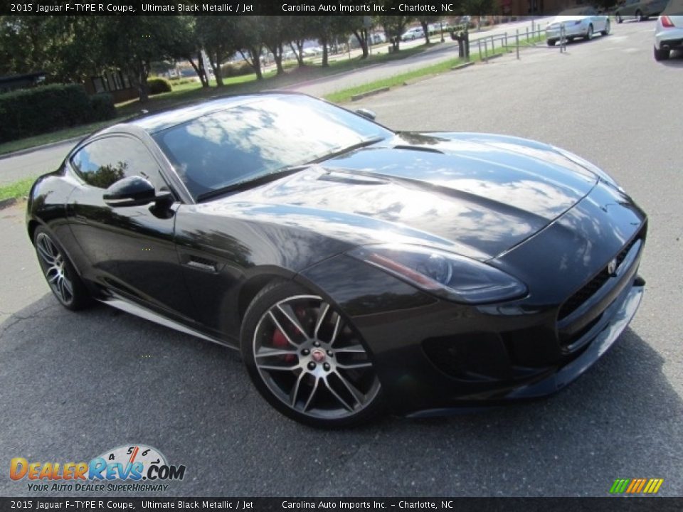 2015 Jaguar F-TYPE R Coupe Ultimate Black Metallic / Jet Photo #3