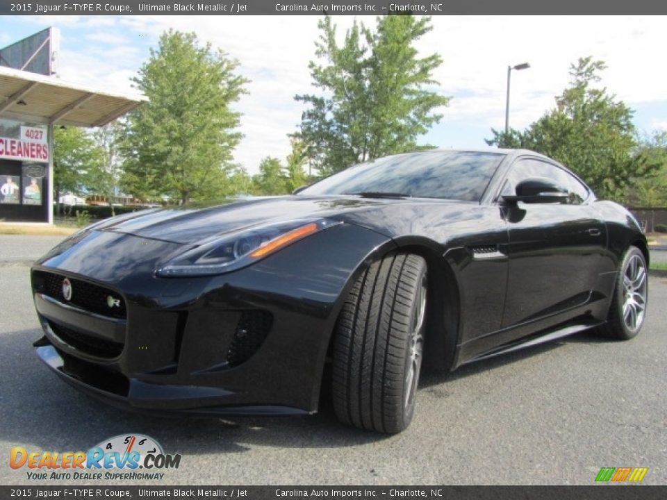 2015 Jaguar F-TYPE R Coupe Ultimate Black Metallic / Jet Photo #6