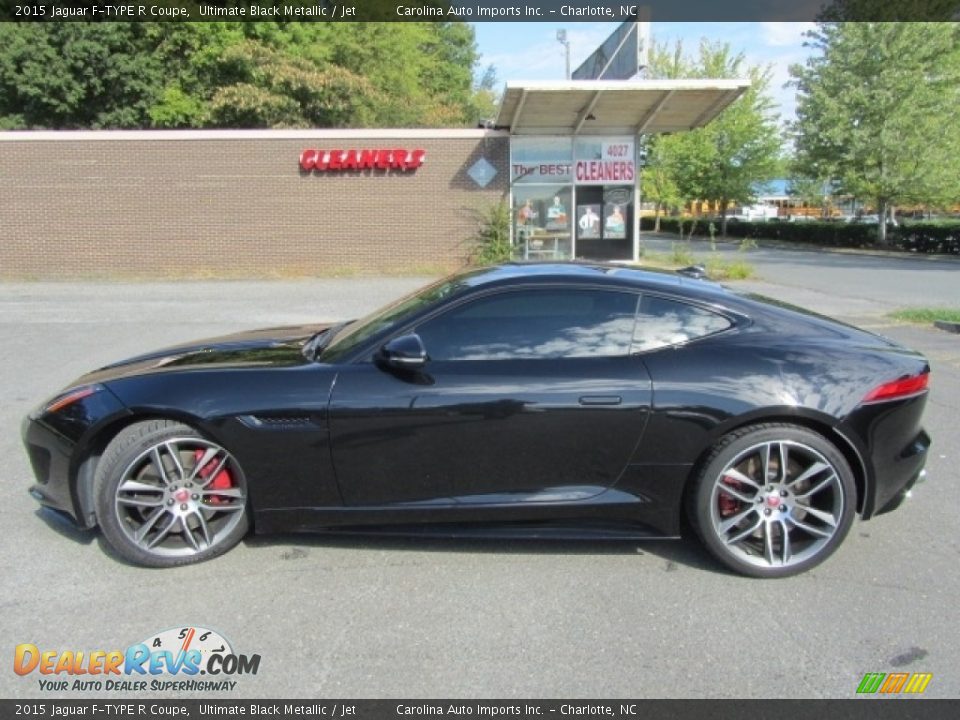 2015 Jaguar F-TYPE R Coupe Ultimate Black Metallic / Jet Photo #7