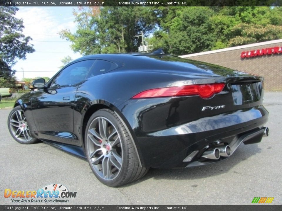 2015 Jaguar F-TYPE R Coupe Ultimate Black Metallic / Jet Photo #8