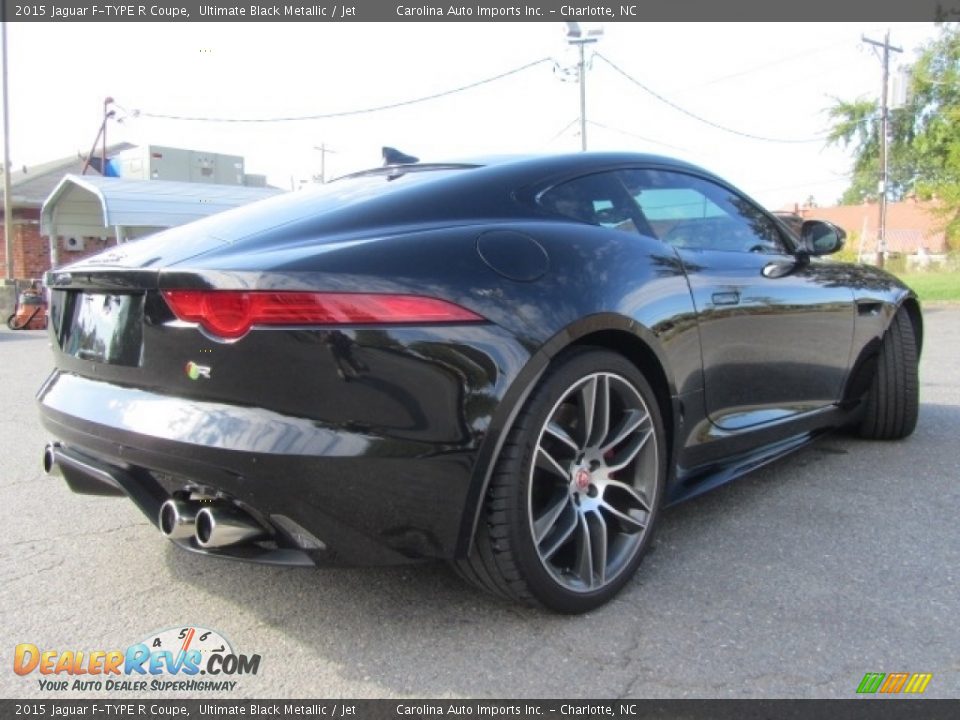 2015 Jaguar F-TYPE R Coupe Ultimate Black Metallic / Jet Photo #10