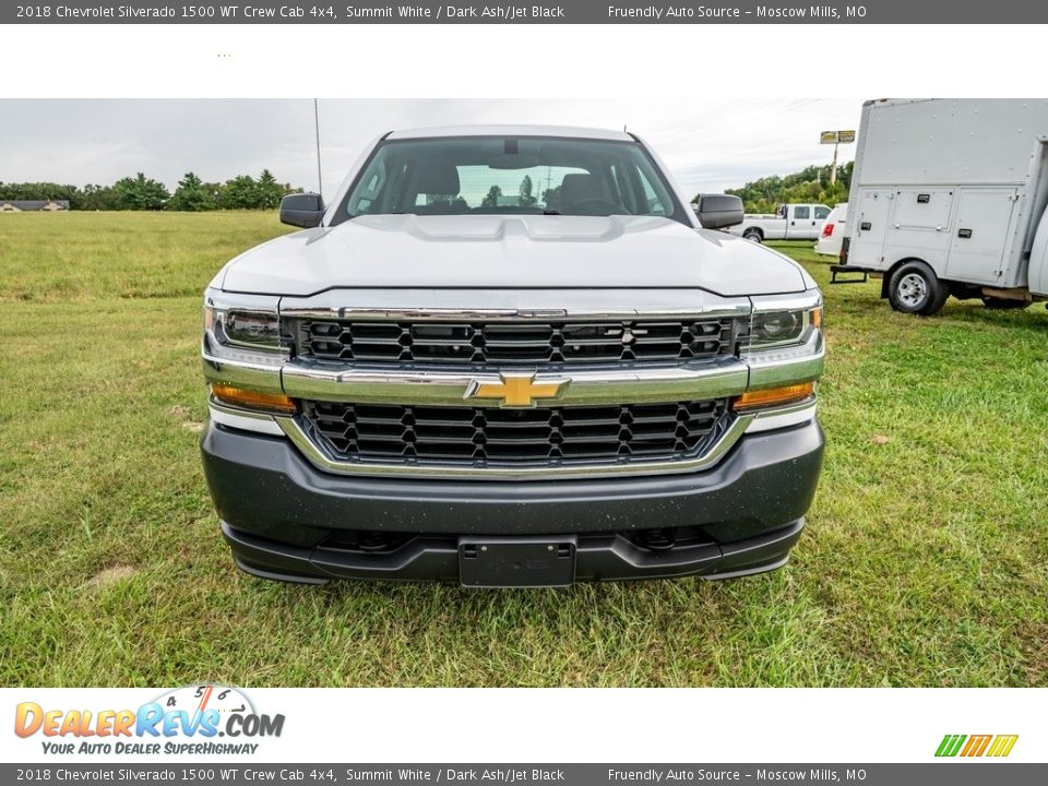 2018 Chevrolet Silverado 1500 WT Crew Cab 4x4 Summit White / Dark Ash/Jet Black Photo #9