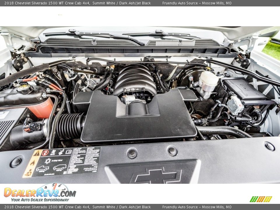 2018 Chevrolet Silverado 1500 WT Crew Cab 4x4 5.3 Liter DI OHV 16-Valve VVT EcoTech3 V8 Engine Photo #16