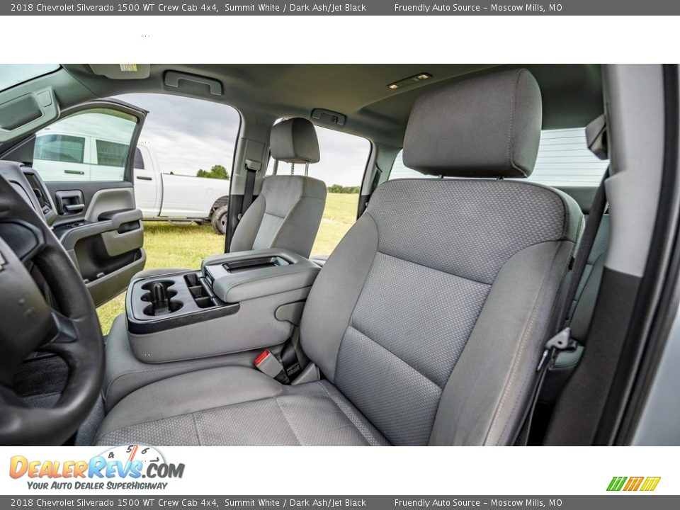Front Seat of 2018 Chevrolet Silverado 1500 WT Crew Cab 4x4 Photo #17