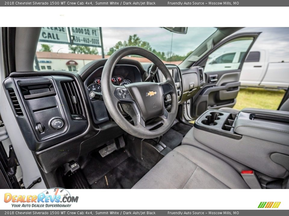 Dark Ash/Jet Black Interior - 2018 Chevrolet Silverado 1500 WT Crew Cab 4x4 Photo #19