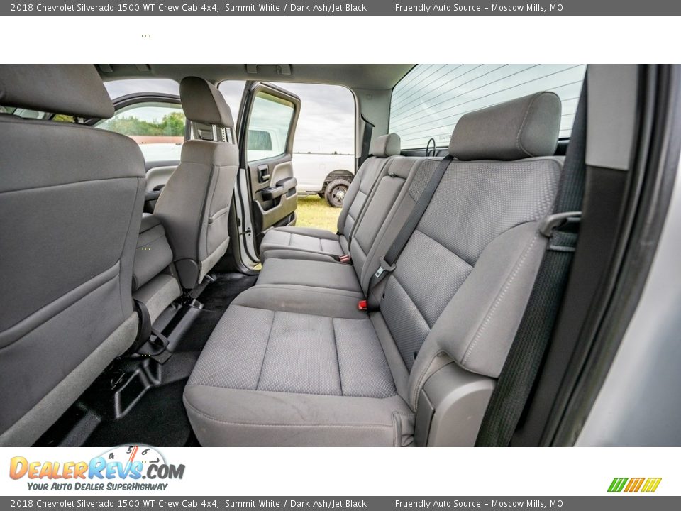 Rear Seat of 2018 Chevrolet Silverado 1500 WT Crew Cab 4x4 Photo #20