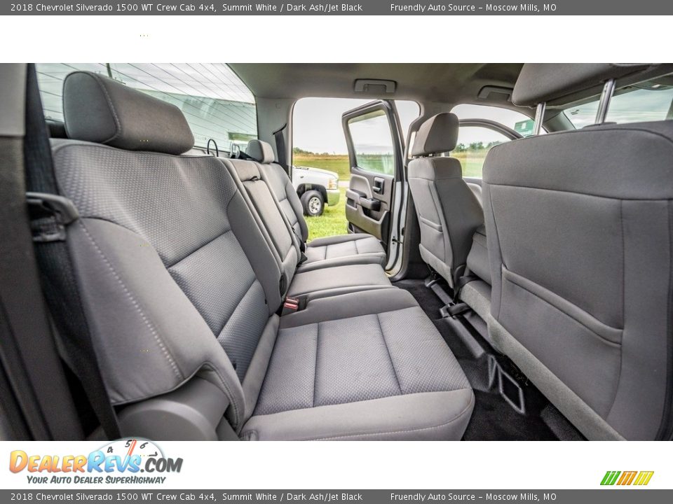 Rear Seat of 2018 Chevrolet Silverado 1500 WT Crew Cab 4x4 Photo #22