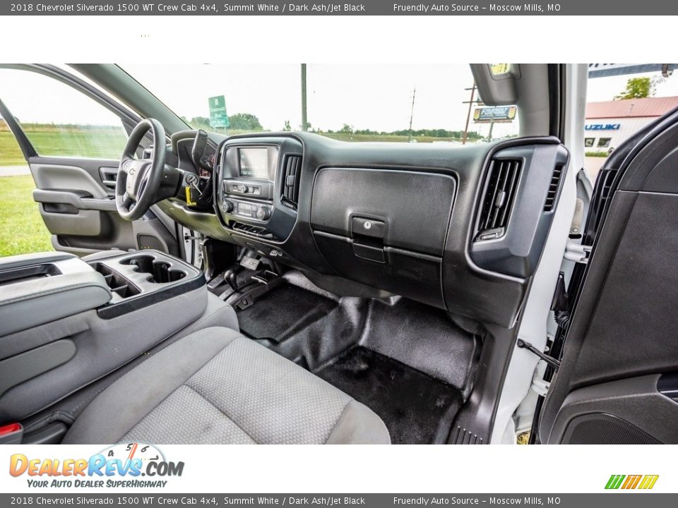 2018 Chevrolet Silverado 1500 WT Crew Cab 4x4 Summit White / Dark Ash/Jet Black Photo #23