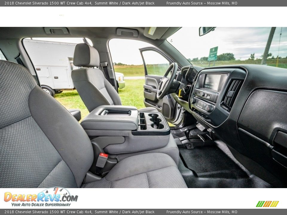 2018 Chevrolet Silverado 1500 WT Crew Cab 4x4 Summit White / Dark Ash/Jet Black Photo #24