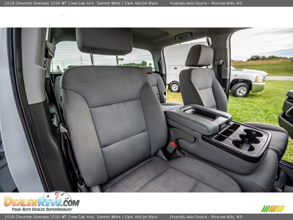 2018 Chevrolet Silverado 1500 WT Crew Cab 4x4 Summit White / Dark Ash/Jet Black Photo #25